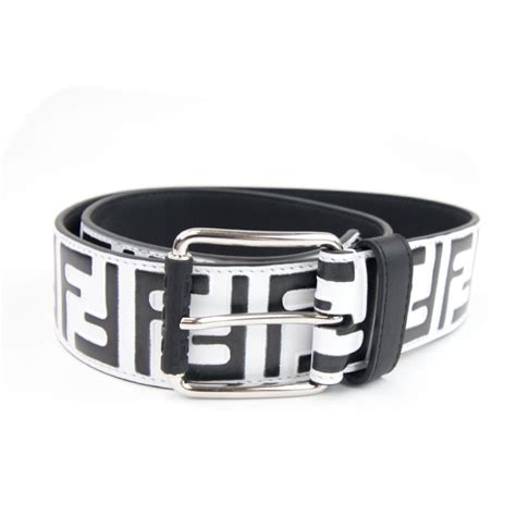 fendi belt black and white|black and white fendi belt.